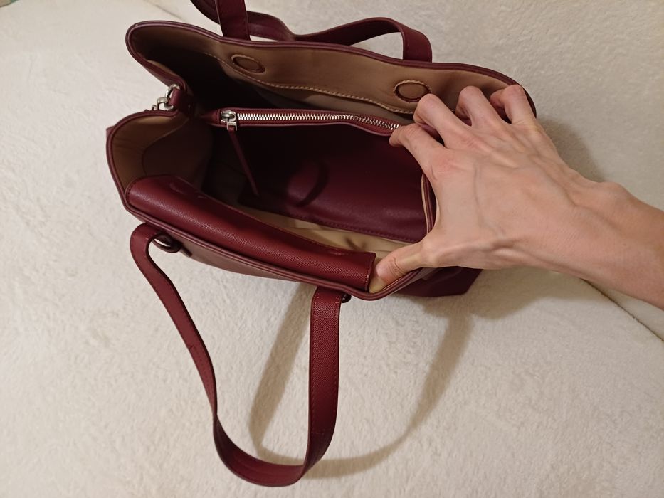 Linda carteira de mulher de cor bordeaux - Make your life simple