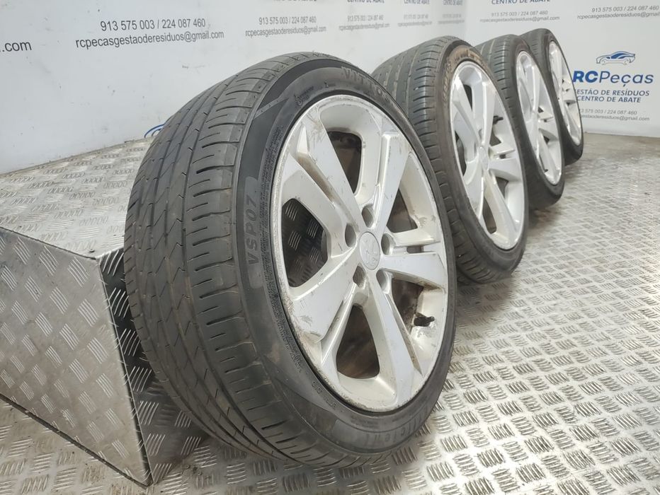 Conjunto de Jantes 17 Peugeot 208 II 7.5J ET44 5x108 2013 a 2021