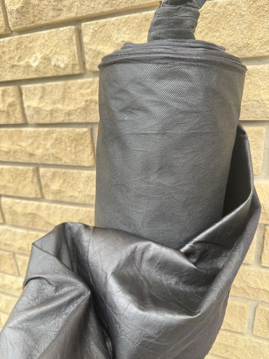 Ткань опт / замш черный проклеенный - от 5 м