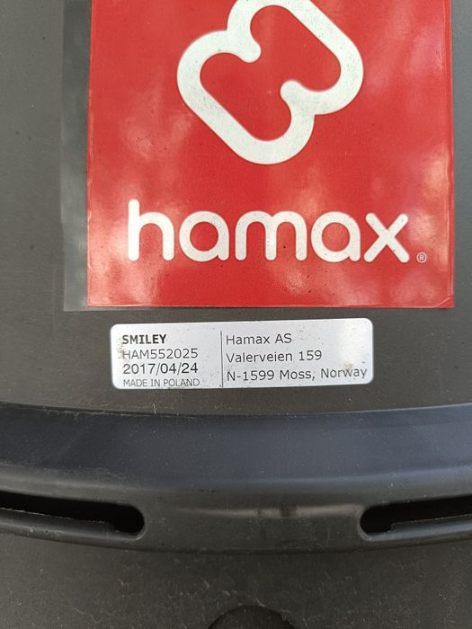 Fotelik  rowerowy Hamax Smiley do 22 kg