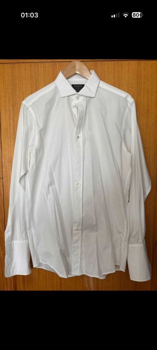 Camisa branca gola italiana marca Labrador
