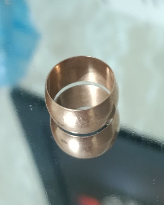 Кольцо обручальное,проба 583.Цыганское золото