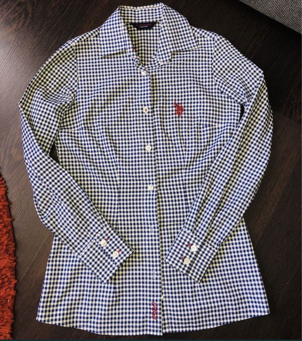 Женская рубашка US Polo, оригинал, размер XS/S