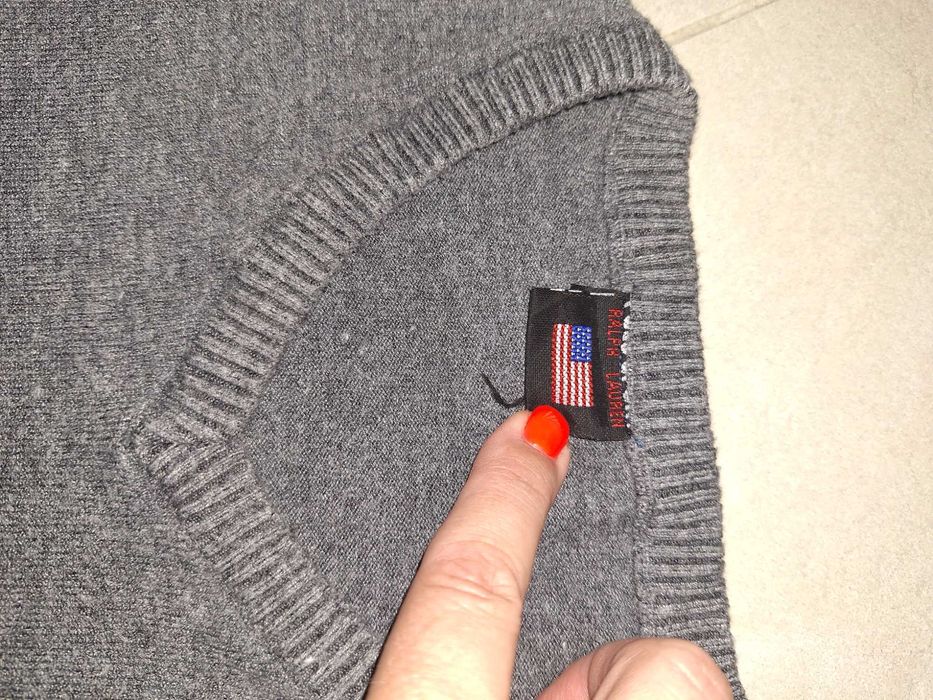 Sweter szary Ralph Lauren. M