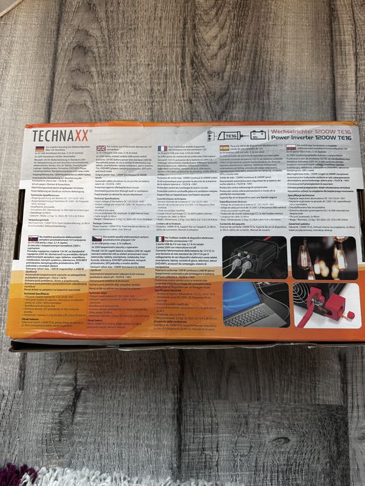 Перетворювач інвертор Technax TE16 1200 Вт 12 V