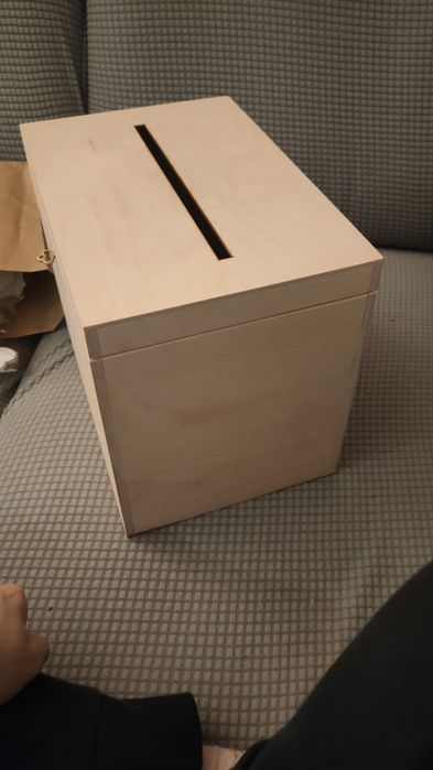 Drewniane pudełko na koperty ślub