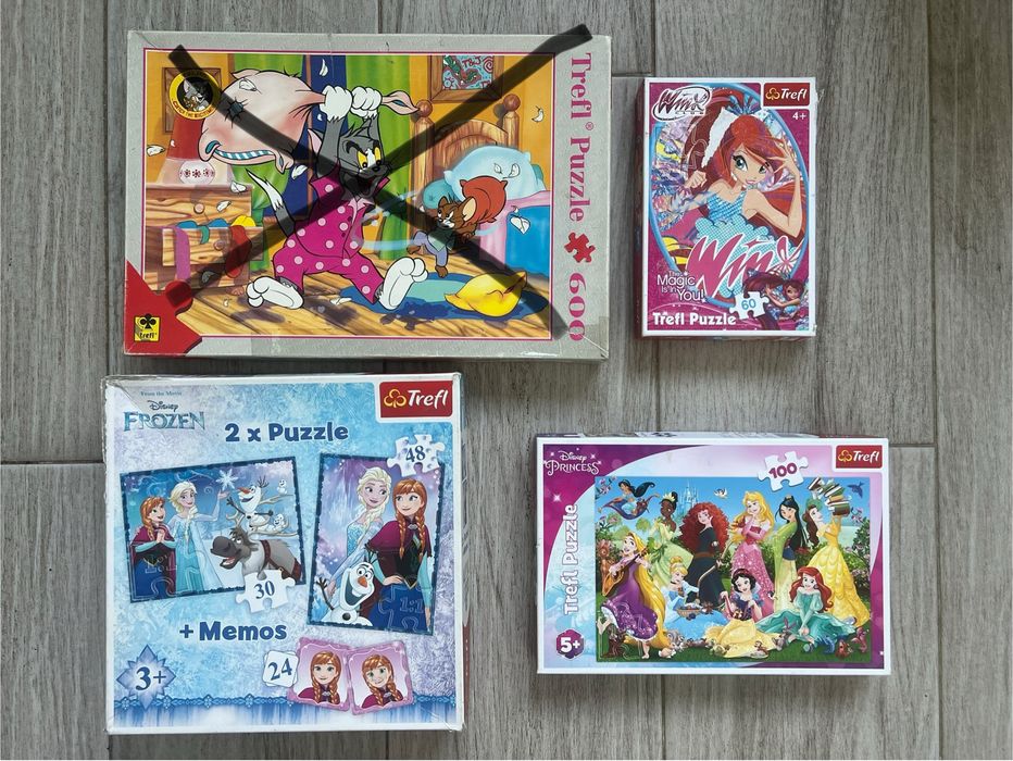 пазлы Trefl  100\60\35 Холодное сердце\My little pony\Принцессы