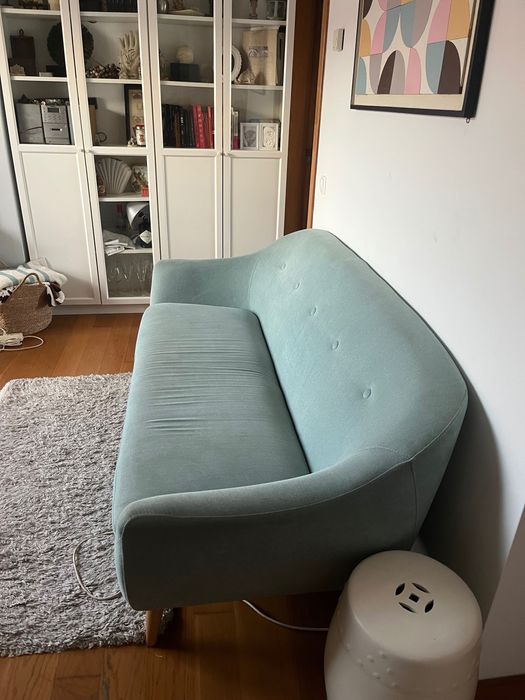 Sofa conforama azul claro