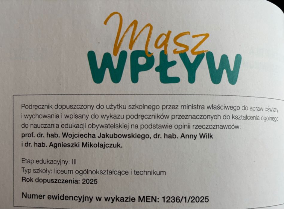 Masz wpływ cześć 1