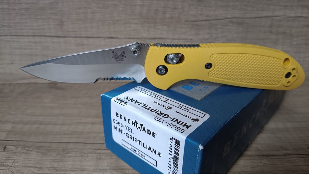 Benchmade 556S-Yel mini Griptilian  154CM Discontinued. Оригінал!