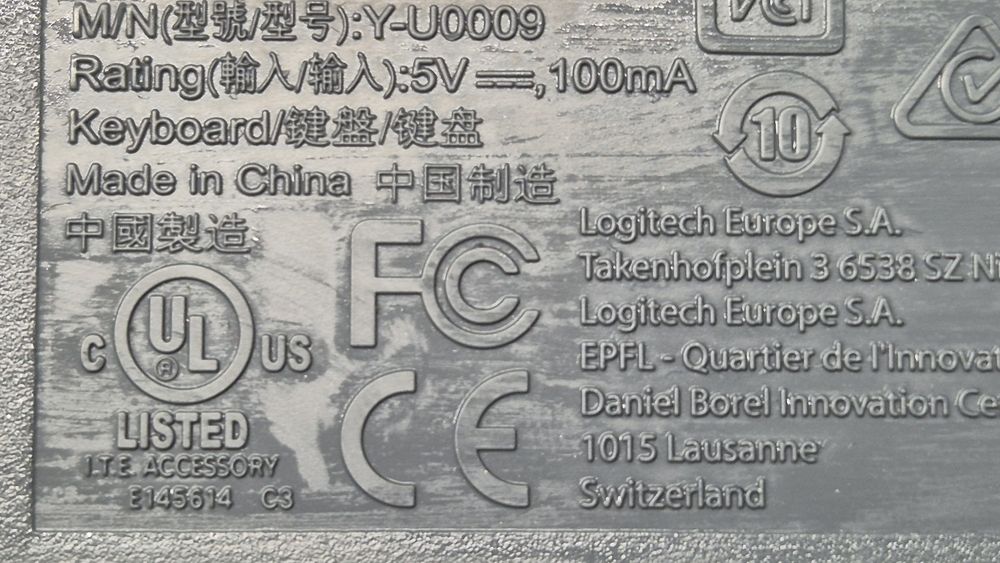 Klawiatura Logitech USB
