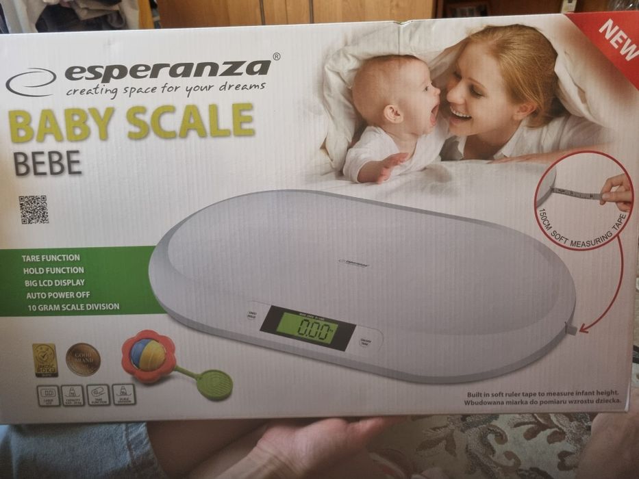 Waga z wbudowana miarką dla niemowląt