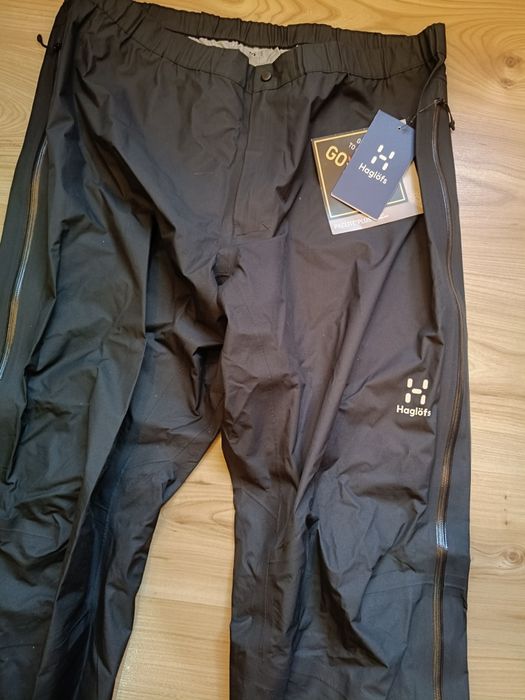 Nowe! Premium Gore-Tex Packlite Plus XXL spodnie Haglöfs+Bon Decathlon
