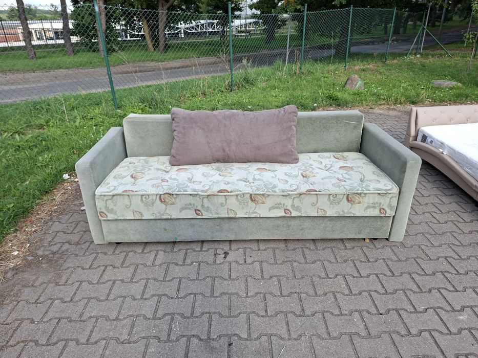 Sofa rozkładana duże spanie okazja transport gratis