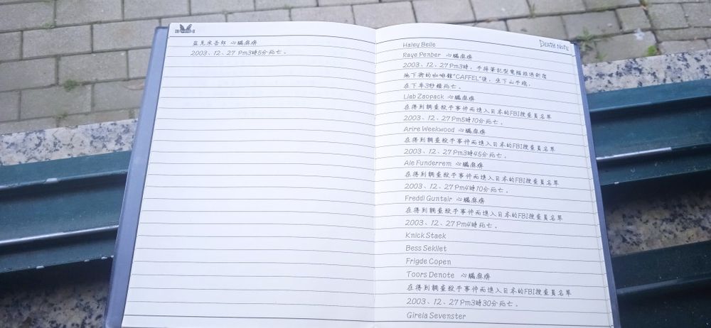 Death Note Anime Notebook430047876654704644