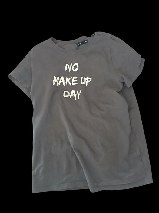 Sinsay tshirt oversize szara