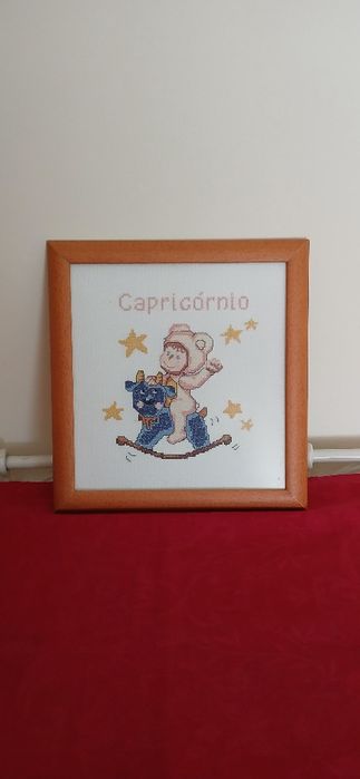 Quadro bordado a ponto cruz
