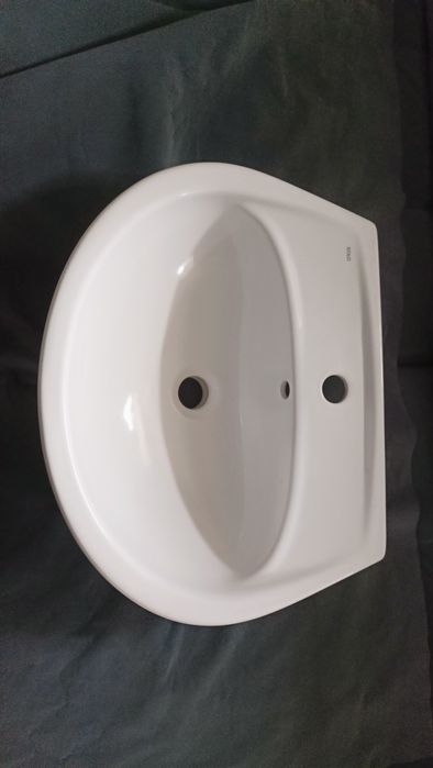 Umywalka wisząca Koło 55cm 55x42 cm półokrągła biała