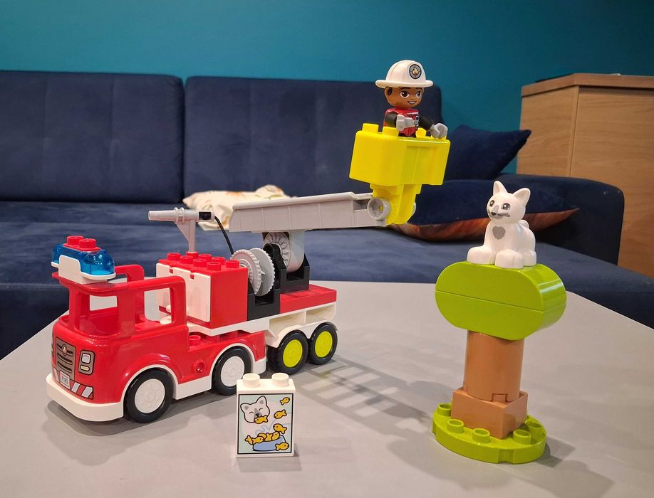 LEGO DUPLO zestaw 10 zestawów – wóz strażacki, kamper, Elsa, zwierzątka