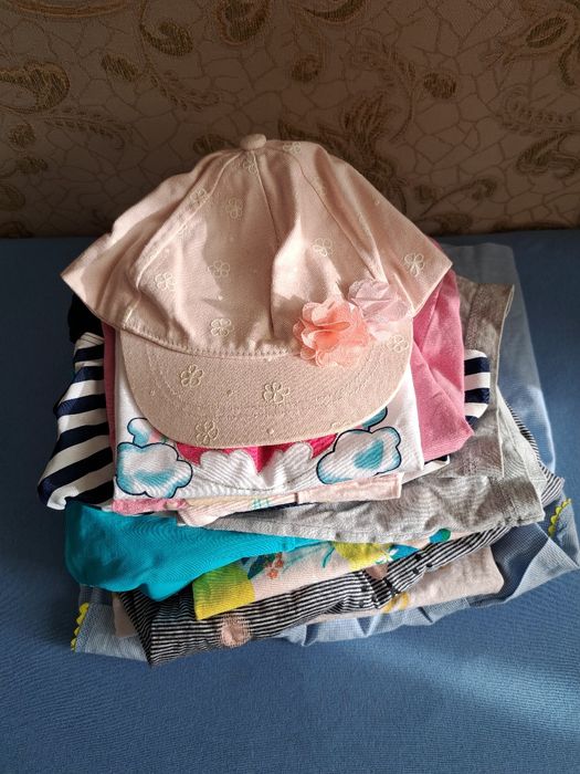 Набір (пакет) дитячого (дівчинка) одягу 80-86, літньо-весняний