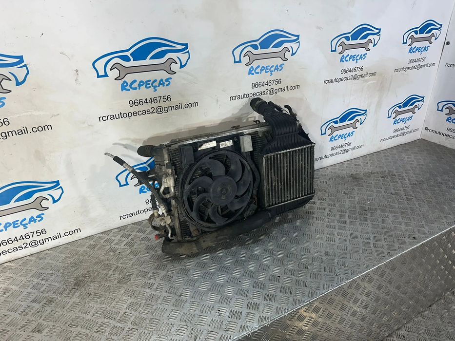Conjunto Radiadores Agua Intercooler AC Ar Condicionado Opel Astra H