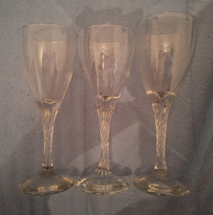 3 Copos de Vidro Transparentes