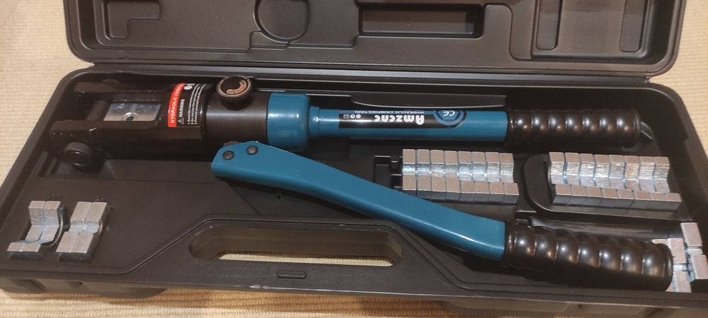 Alicate hidráulico prensa crimpador terminais cobre ou aluminio