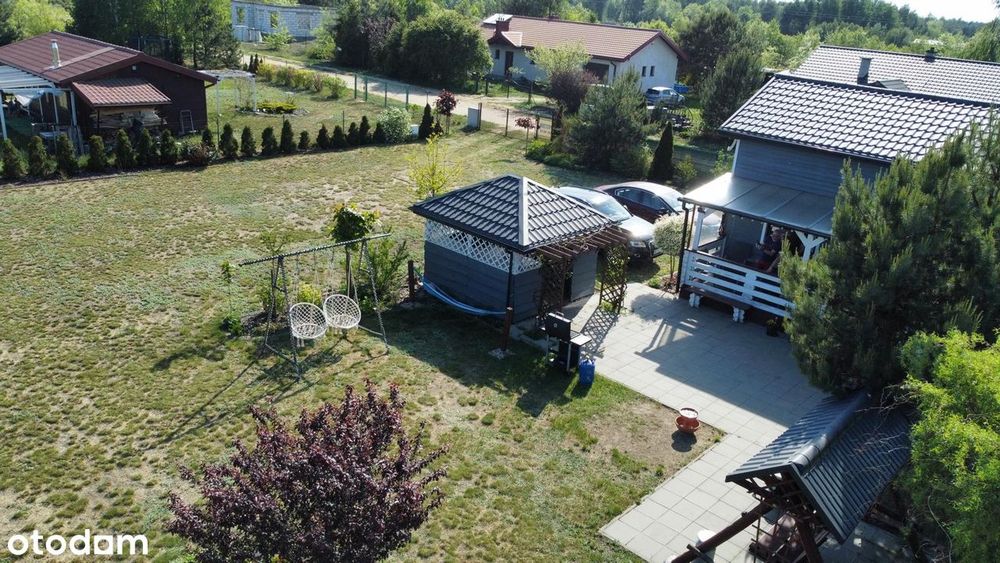 Działka 1341 m² + domek całoroczny 72 m² | Anielin | Zalew Nowomiejski