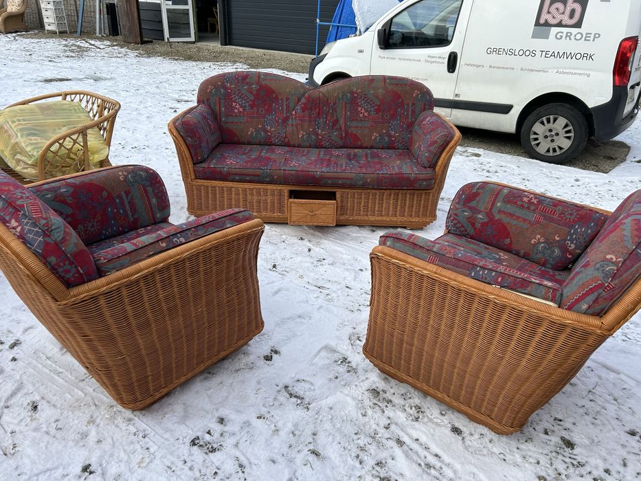 Porzadne Zestawy rattanowe fotele kanapy