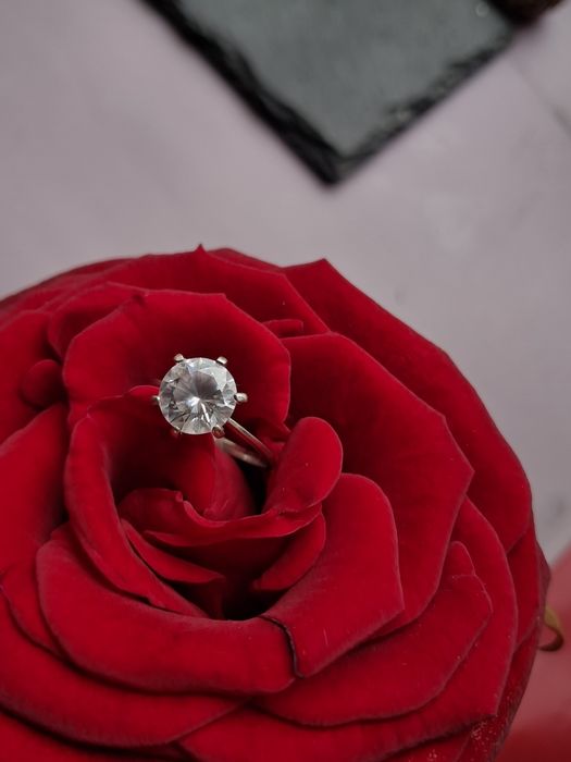 Серебряное кольцо, размер 16.