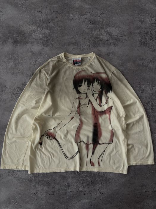 Japanese Anime distressed longsleeve дистрес лонгслів кофта erd нефор