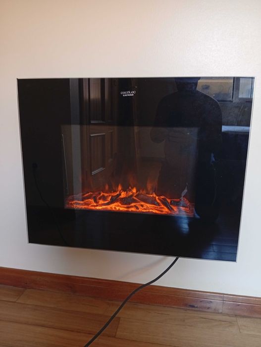 Lareira Elétrica Cecotec ReadyWarm 2700 Design Flames Black (Como Nova