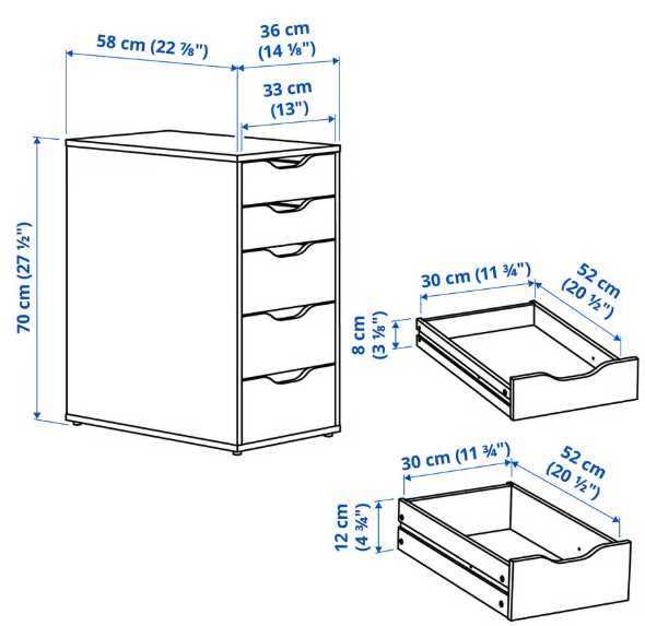 Bloco de Gavetas IKEA