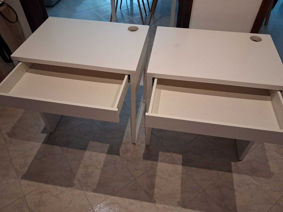 Secretárias e Bloco de Gavetas IKEA, modelo MICKE Branca + oferta