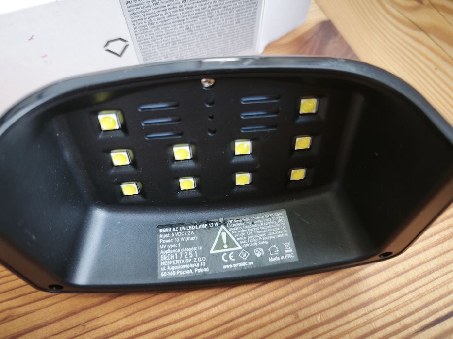 Kompaktowa lampa LED 12W & folie do usuwania lakieru