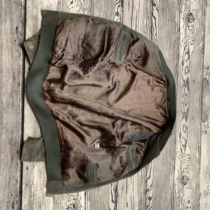 Кожаная куртка Grey Leather Aviator Pilot Bomber Alpha Cockpit