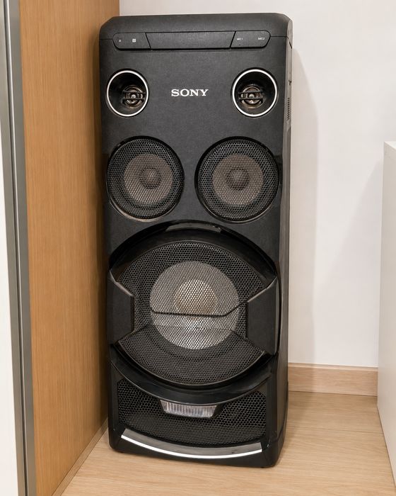 Sony MHC V77DW mocny głośnik imprezowy Bluetooth światła karaoke