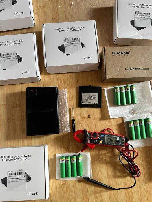 ДБЖ UPS для роутера Wi-Fi ONU/GPON 5V 9V 12V PoE 18W + 4 LiitoKala 18650 акумулятори