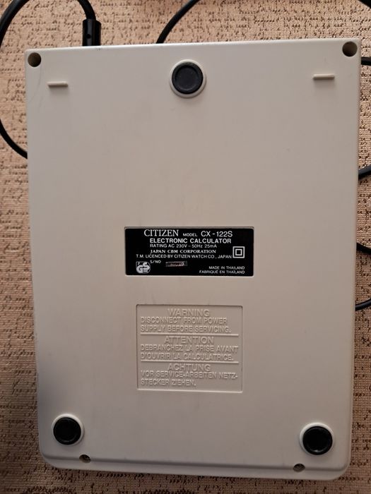 Kolekcjonerski kalkulator Citizen CX-122S  z przełomu lat 80/90