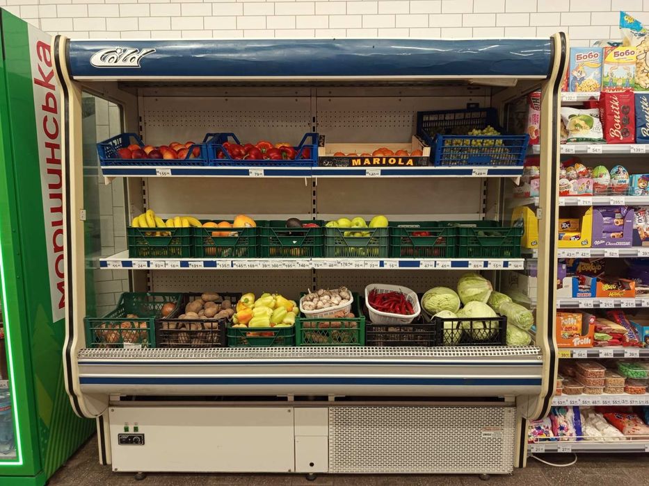 Повністю обслужена Холодильна вітрина