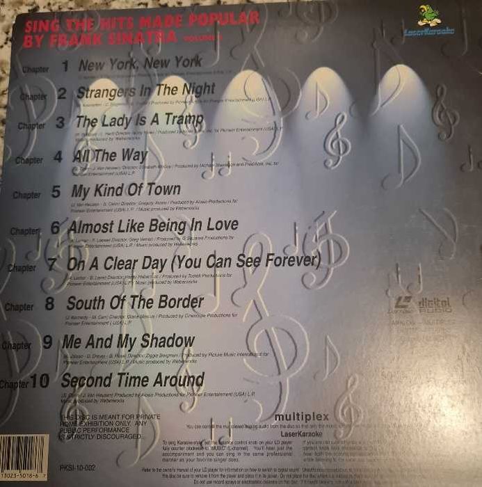 Laser Disc - Laserdisc - NTSC KARAOKE - O Melhor de Frank Sinatra