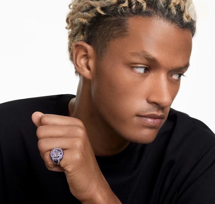 Anel marvel pantera negra Swarovski 55