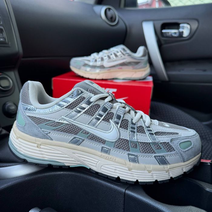 Кросівки Кроссовки Nike P-6000 Grey Green Серый Зелёный Сірий Зелений Кросовки демісезон