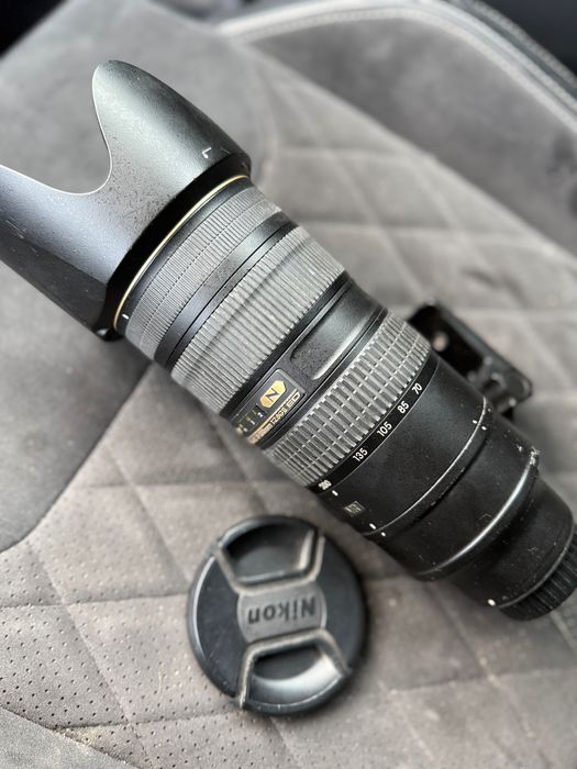 Nikkor 70-200mm f/2.8 VR II (AF do naprawy) + Sztywny Plecak Case Logic (Baza EVA)