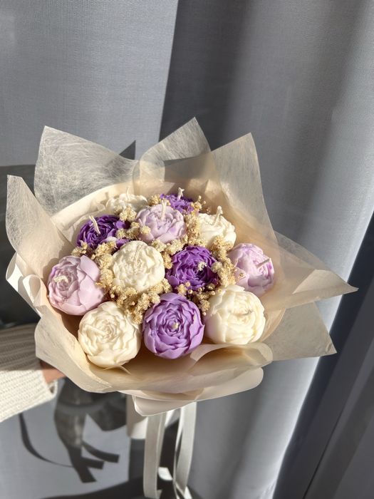 Bukiety ze świec sojowych