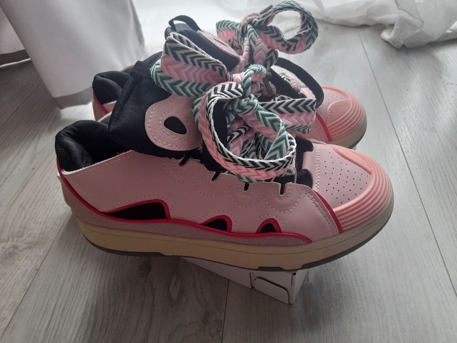 Buty różowe w stylu Lanvin nowe W-Wa