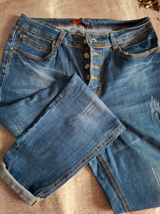 Джинси мом 32 р блакитні