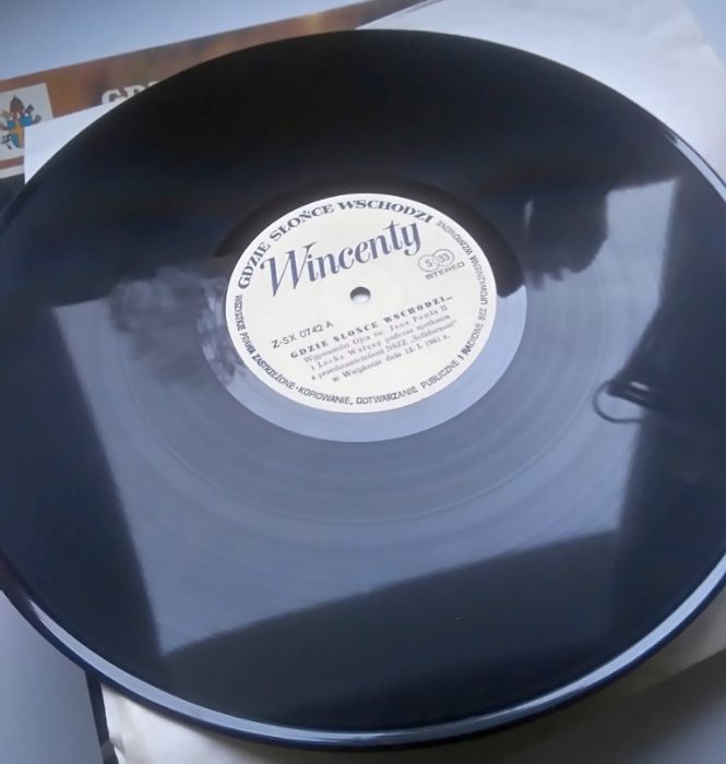 GDZIE SŁOŃCE WSCHODZI... płyta gramofonowa winylowa