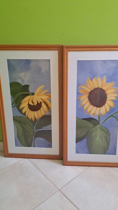 Quadro com moldura em Madeira