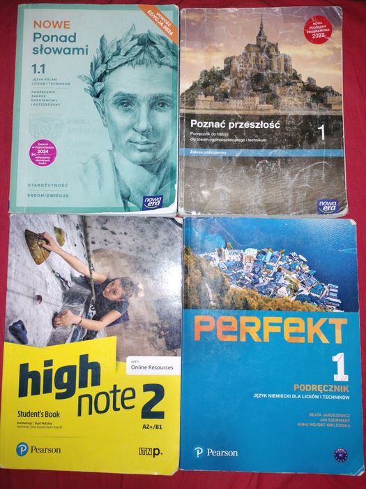 Podręczniki do pierwszej klasy technikum i liceum
